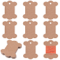 80Pcs Bone Shape Paper Thread Winding Boards, Floss Bobbins, for Cross Stitch Embroidery Cotton Thread Craft DIY Sewing Storage
