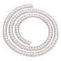 Double Rows Alloy Rhinestone Cup Chain, with ABS Imitation Pearl Beads