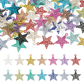 70 шт. 14 цвета 430 украшения из нержавеющей стали с травлением металла подвески, звезда