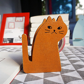 Wooden Washi Tape Dispenser, Tape Cutter, Roll Tape Holder, Cat