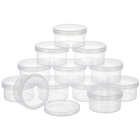 Polypropylene(PP) Storage Containers, with Screw Lids, for Beads, Jewelry, Small Items, Column