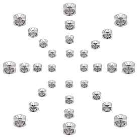Unicraftale 304 engastes de diamantes de imitación de cuentas de acero inoxidable, columna
