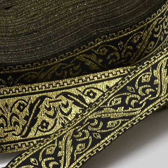 Polyester Ribbons, with Tree Pattern, Jacquard Ribbon