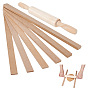 12шт. валик для глины из МДФ, инструменты моделирования, прямоугольные, с 1деревянной скалкой из ПК