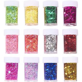 Plastic Paillette Beads, Sequins Beads, Star and Heart