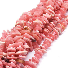 Natural Rhodochrosite Beads Strands, Nuggets