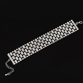 Ensemble de bijoux de mariée étincelants : un bracelet en diamants éblouissant et un bracelet élégant (b