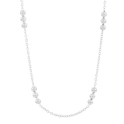 304 Stainless Steel Ball Link Chain Necklaces for Women