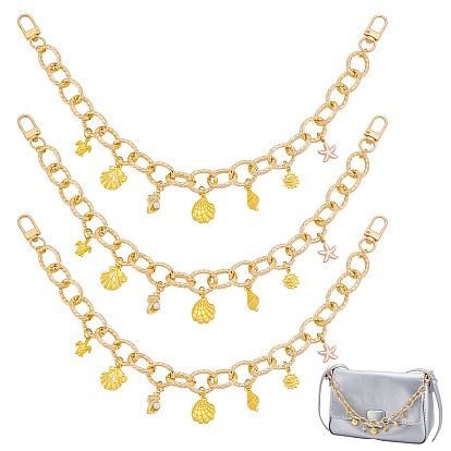 3шт. сплав морских животных подвеска алюминиевый кабель цепь сумка декоративные цепи, Сплав с застежками, аксессуары для замены сумок