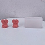 Moules en silicone de qualité alimentaire pour bougies, thème de la saint-valentin, bricolage, moule à savon artisanal, moule à gâteau mousse au chocolat, coeur avec le mot v & e
