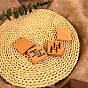 Wooden Cufflink Package Magnetic Boxes, Jewelry Storage Boxes, Square