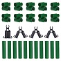 Gardening Tool Set, Sturdy Metal Garden Stakes, A-Type Connecting Joint and Adjustable Plant Plastic Connector