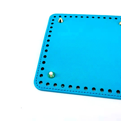 PU Leahter Knitting Crochet Bags Bottom, Square, Bag Shaper Base Replacement Accessaries