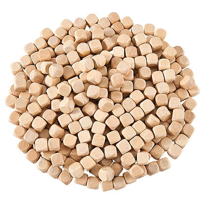 300Pcs Unfinished Schima Woods Block, Cube