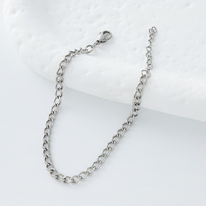 4MM 304 Stainless Steel Twisted Chain Bracelets for Women and Men, Tarnish Free