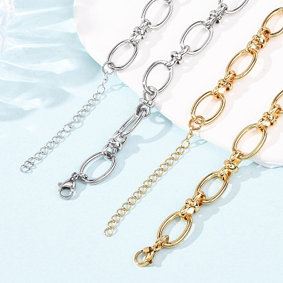 10мм 304 Женские ожерелья из овальной цепи из нержавеющей стали
