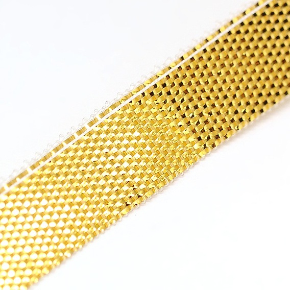 Mesh Ribbons, for Gift Packaging, 8mm, about 50yards/roll