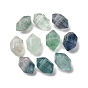 Природный бисером флюорита, граненые, двухконусные