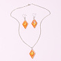 Charmant ensemble de bijoux papillon pour femmes-collier de boucles d'oreilles pendentif à la mode et mignon avec un design unique