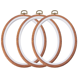 Aros de bordado, Aro de punto de cruz de plástico ABS, para bordado y punto de cruz