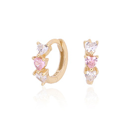 Chic Forest Fairy Earrings with Colorful Zirconia Stones in High-Grade S925 Silver
