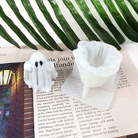 3D фигурка призрака на Хэллоуин своими руками силиконовые формы, формы для литья смолы, для уф-смолы, изготовление поделки из эпоксидной смолы
