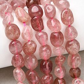 Природного кварца клубники нитей бисера, самородки, упавший камень