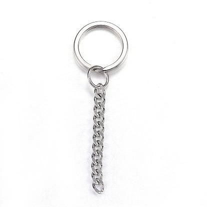 304 Stainless Steel Keychain Ring