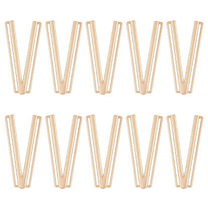 10зажимы для бикини из сплава, запасная часть застежки бюстгальтера, закрытие груди для нижнего белья, В форме