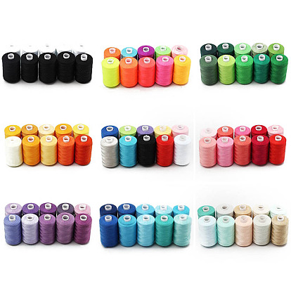 10 цвета полиэфирной швейной нитки