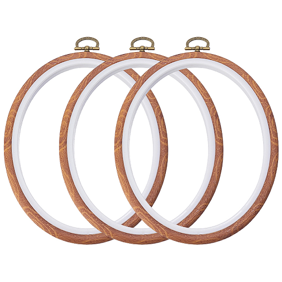 Aros de bordado, Aro de punto de cruz de plástico ABS, para bordado y punto de cruz