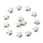 SHEGRACE Brass Beads, Star, Cadmium Free & Nickel Free & Lead Free, Long-Lasting Plated
