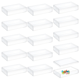 15шт. прямоугольные прозрачные акриловые коробки для хранения, подарочный футляр