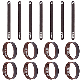 15 шт. простой браслет из искусственной кожи с металлическими пряжками