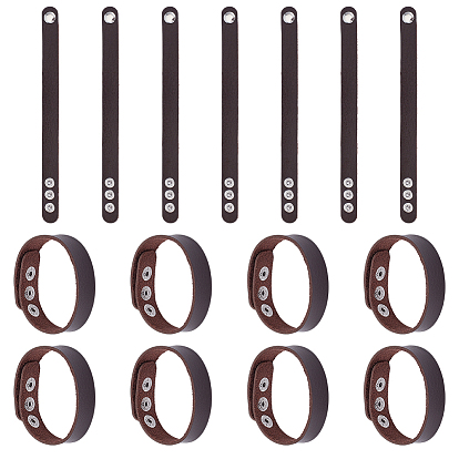 15 шт. простой браслет из искусственной кожи с металлическими пряжками
