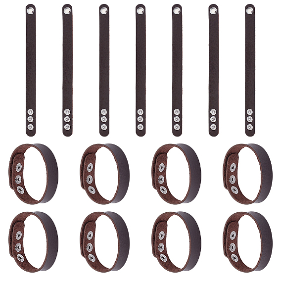 15 шт. простой браслет из искусственной кожи с металлическими пряжками