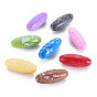 Baking Paint Opaque Acrylic Beads, Rice