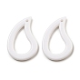 Opaque Acrylic Pendants, Magatama Charms
