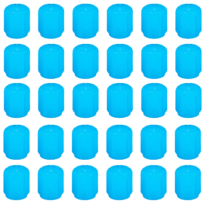30pièces de bouchons de valve de pneu en plastique lumineux, Bouchons anti-poussière de valve de pneu pour roues de voiture, hexagone