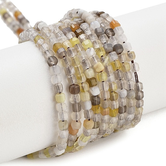 Природные Ботсвана агат бисер нитей, граненый стол, вырезанный куб