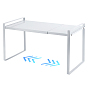 Rectangle Carbon Iron Alloy Extendable Cabinet Tiered Storage Rack for Socks, Underwear, Makeup