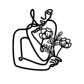 Железные настенные художественные украшения, для парадного крыльца, гостинная, кухня, матовый стиль