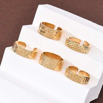 304 открытые манжеты из нержавеющей стали для женщин, , ионное покрытие (ip)