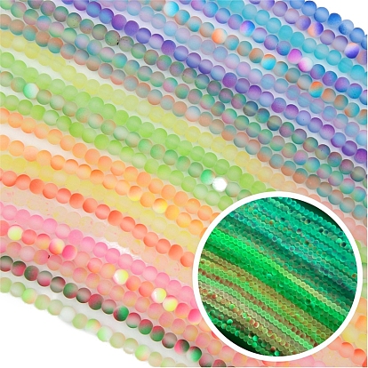 Светящиеся стеклянные бусины из искусственного нефрита, изготовление аксессуаров для браслета своими руками, светящиеся в темноте бусы