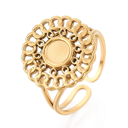 Цветок 304 манжетное кольцо из нержавеющей стали, установка круглого кольца, ионное покрытие (ip)