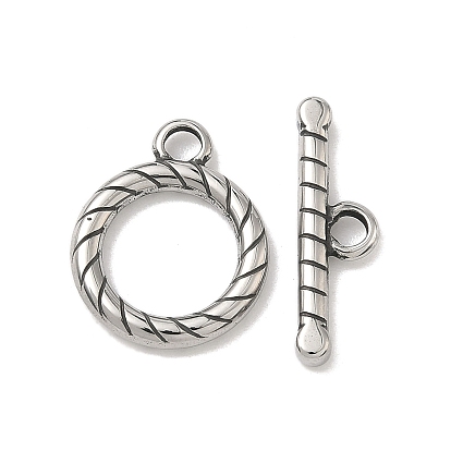 316 застежки-тогглы из хирургической нержавеющей стали, ручная полировка, твист кольцо