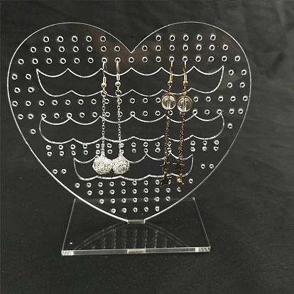 Acrylic Earring Display, Heart