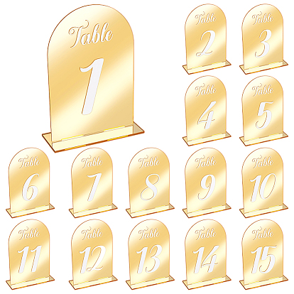15 шт. 15 количество стилей 1~15 акриловые карточки для рассадки гостей, для свадьбы, ресторан, украшения на день рождения, арка