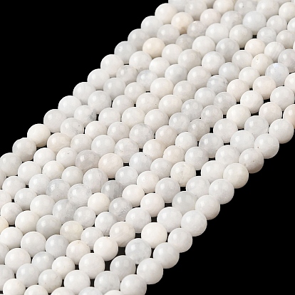 Nature Rainbow Moonstone Round Bead Strands, Grade AB