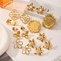 304 Stainless Steel Stud Earrings for Women, Flower